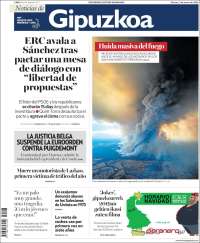 Portada de Noticias de Gipuzkoa (España)