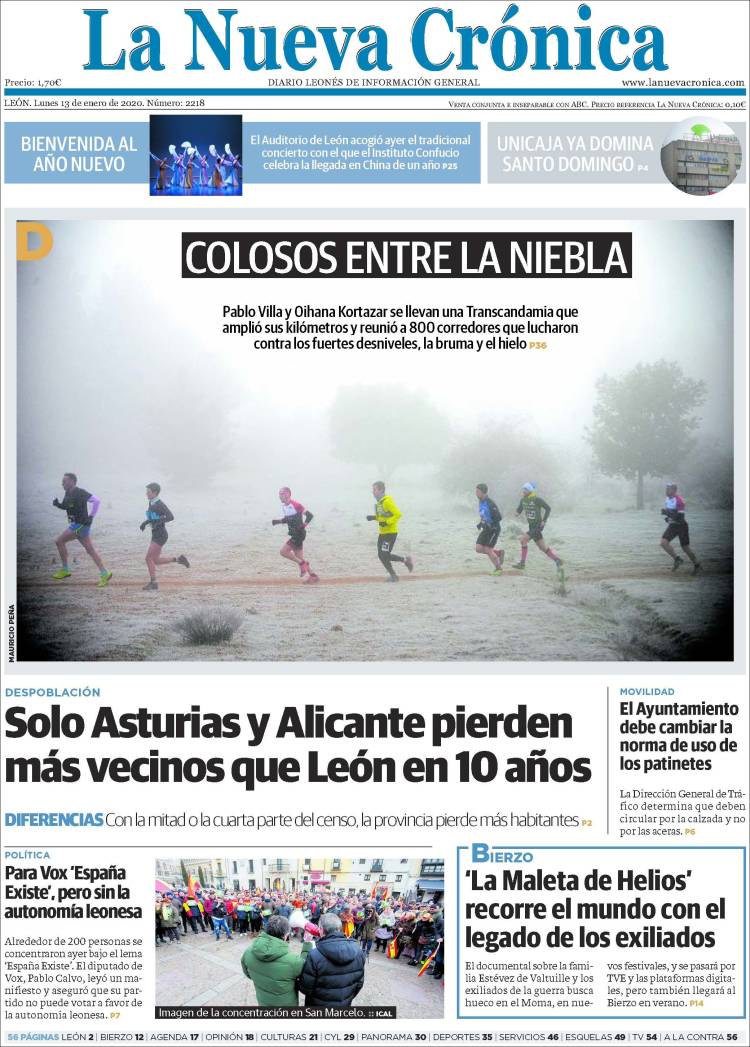 Portada de La Nueva Crónica (España)
