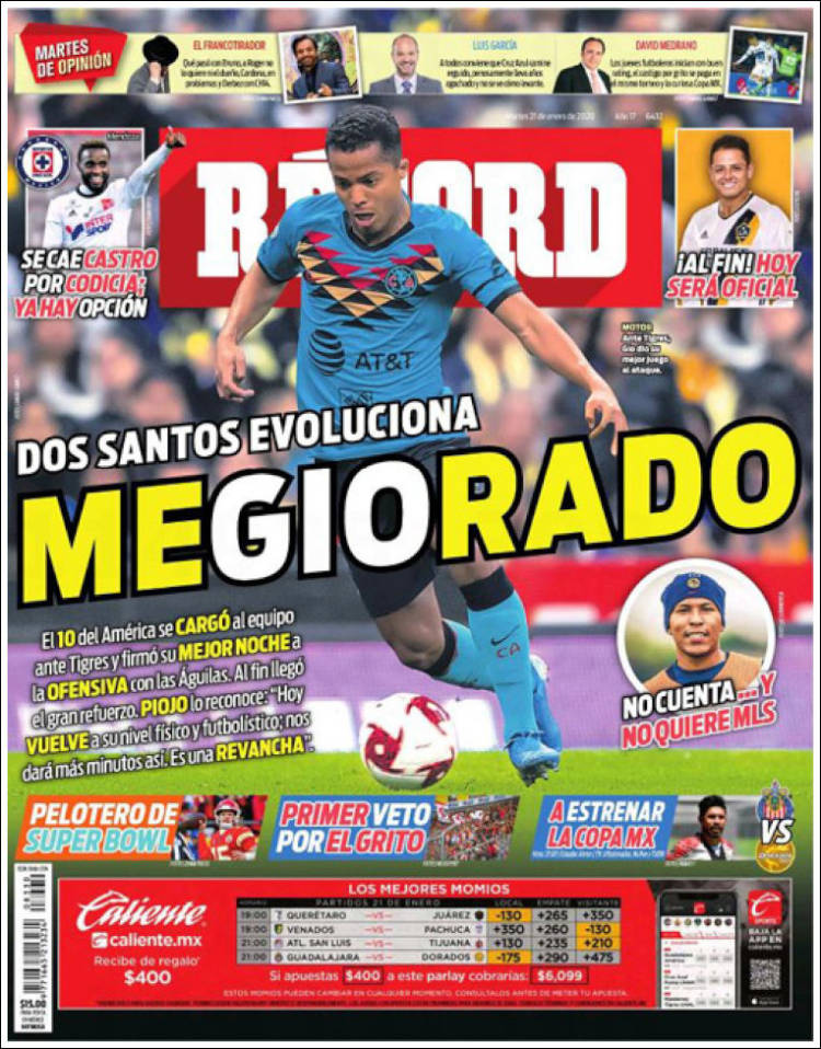 Portada de Record (México)