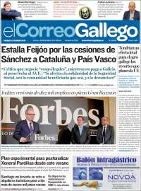 Portada de El Correo Gallego (España)