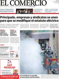 Portada de El Comercio (España)