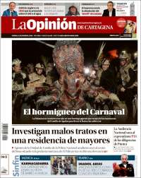 Portada de La Opinión de Murcia (España)