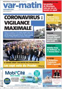 Portada de Nice-Matin (Francia)