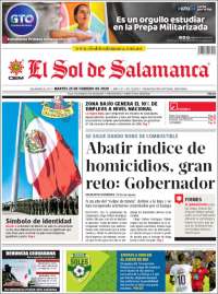 Portada de El Sol de Salamanca (México)