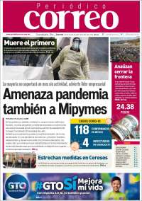 Portada de Correo - El diario del Estado de Guanajuato (México)