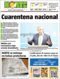 Portada de Diario Norte (Argentine)