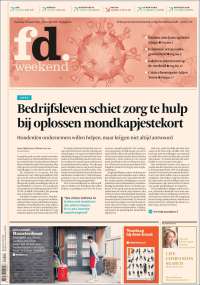 Portada de Het Financieele Dagblad (Pays-Bas)