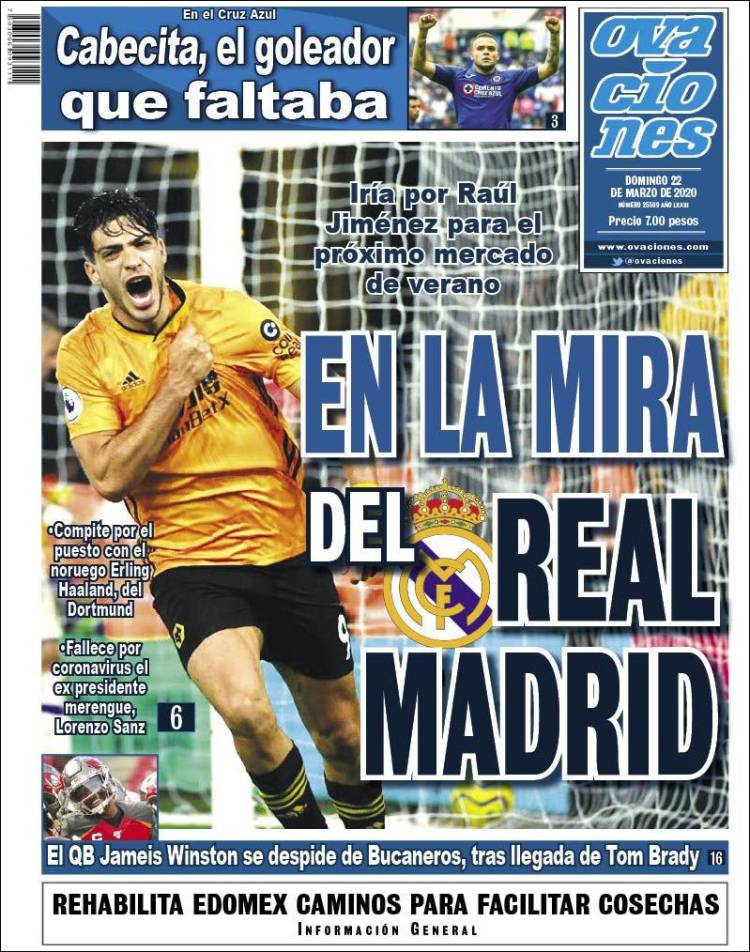 Portada de Ovaciones (México)