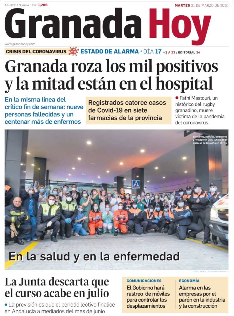 Portada de Granada Hoy (España)