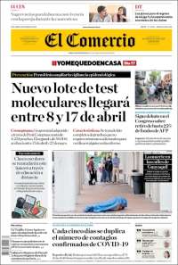 Portada de El Comercio (Peru)