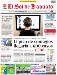 Portada de El Sol de Irapuato (México)
