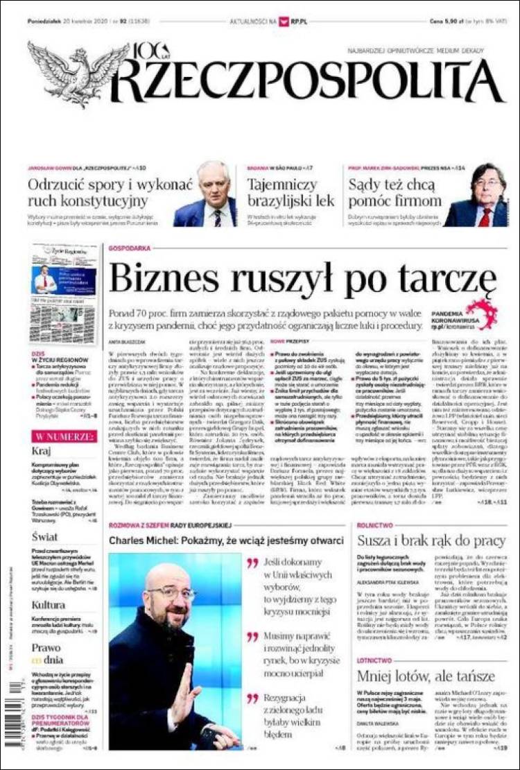 Portada de Rzeczpospolita (Polonia)