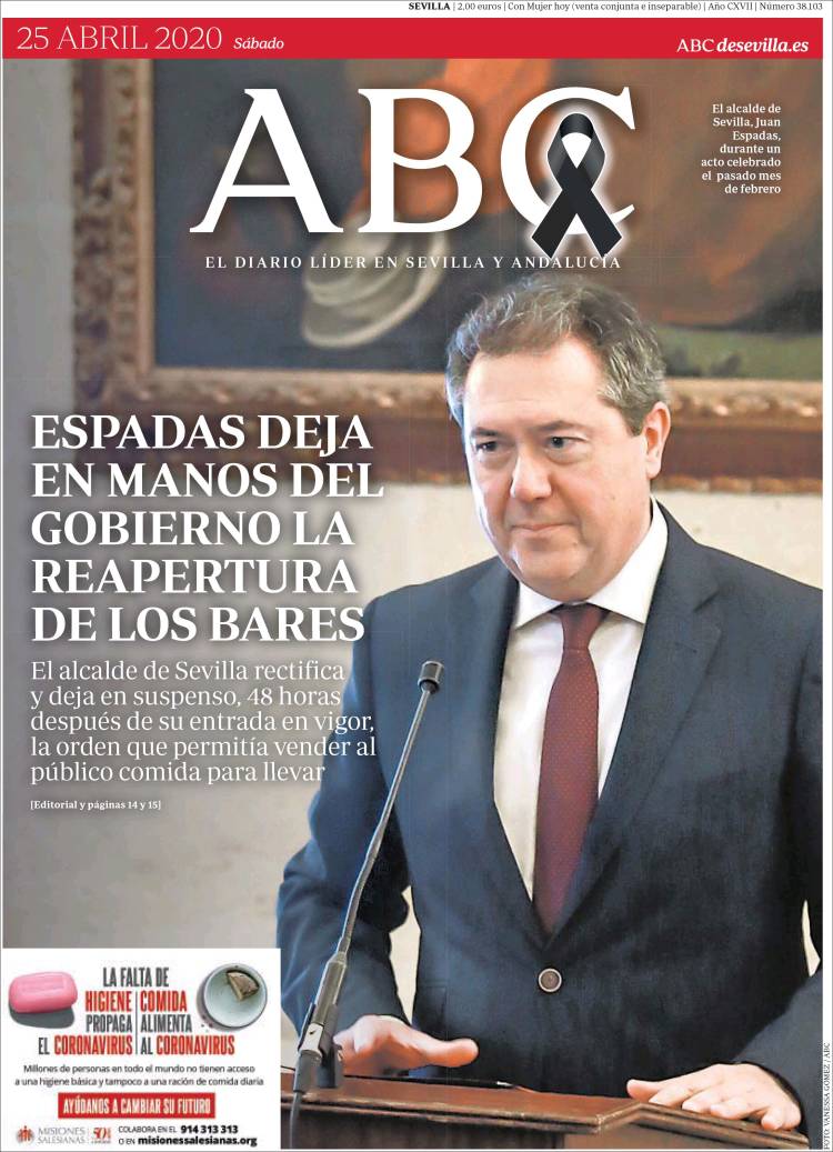 Periódico ABC - Sevilla (España). Periódicos De España. Edición De ...