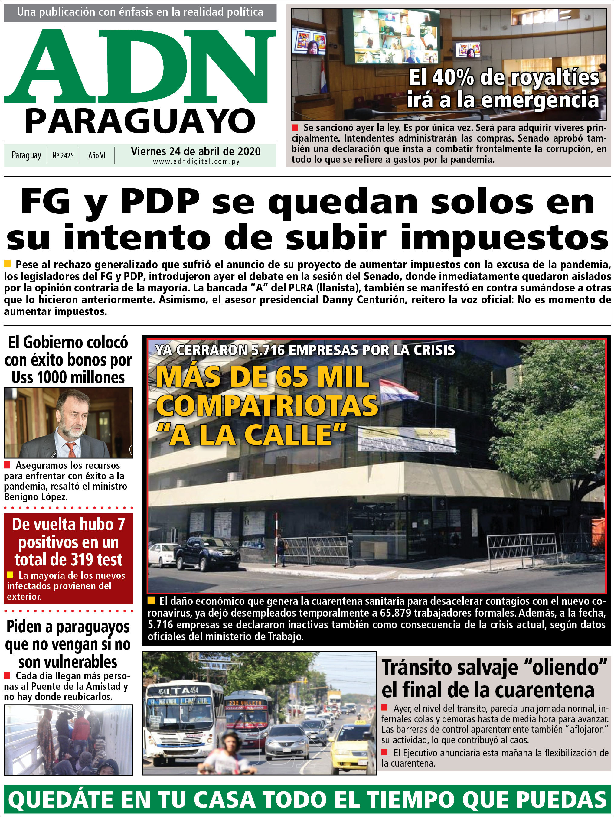 Portadas De Diarios Paraguayos