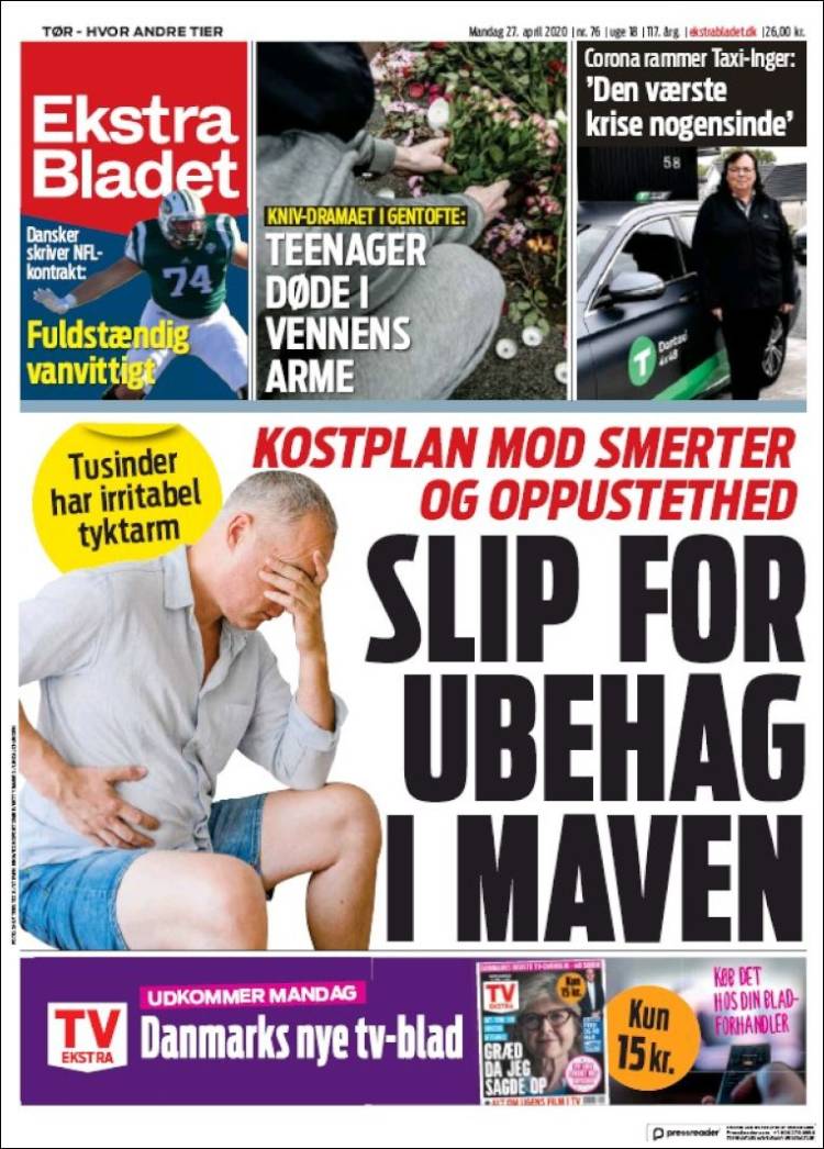 Portada de Ekstra Bladet (Denmark)