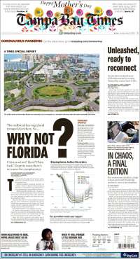 Portada de Tampa Bay Times (États-Unis)