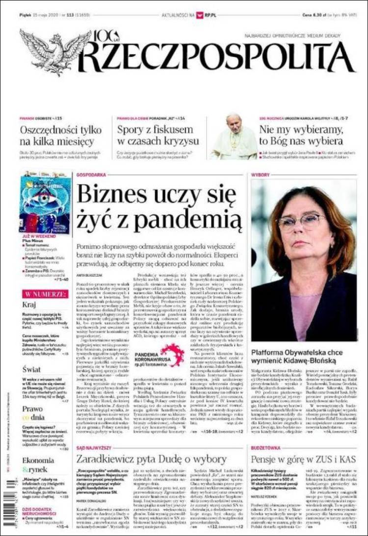 Portada de Rzeczpospolita (Polonia)