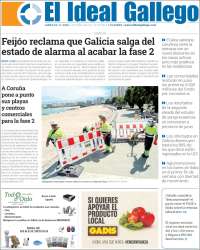 Portada de El Ideal Gallego (España)