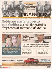 Portada de Diario Financiero (Chili)