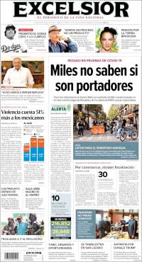 Portada de Excelsior (Mexique)