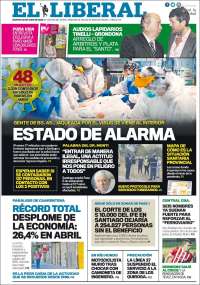 Portada de Diario El Liberal (Argentina)