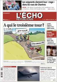 Portada de L'Echo Républicain (Francia)