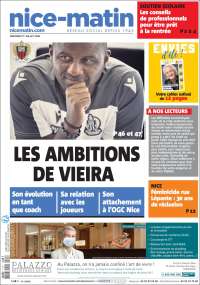 Portada de Nice-Matin (Francia)