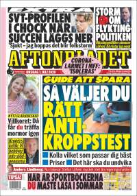 Portada de Aftonbladet (Suecia)