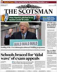 Portada de The Scotsman (Reino Unido)