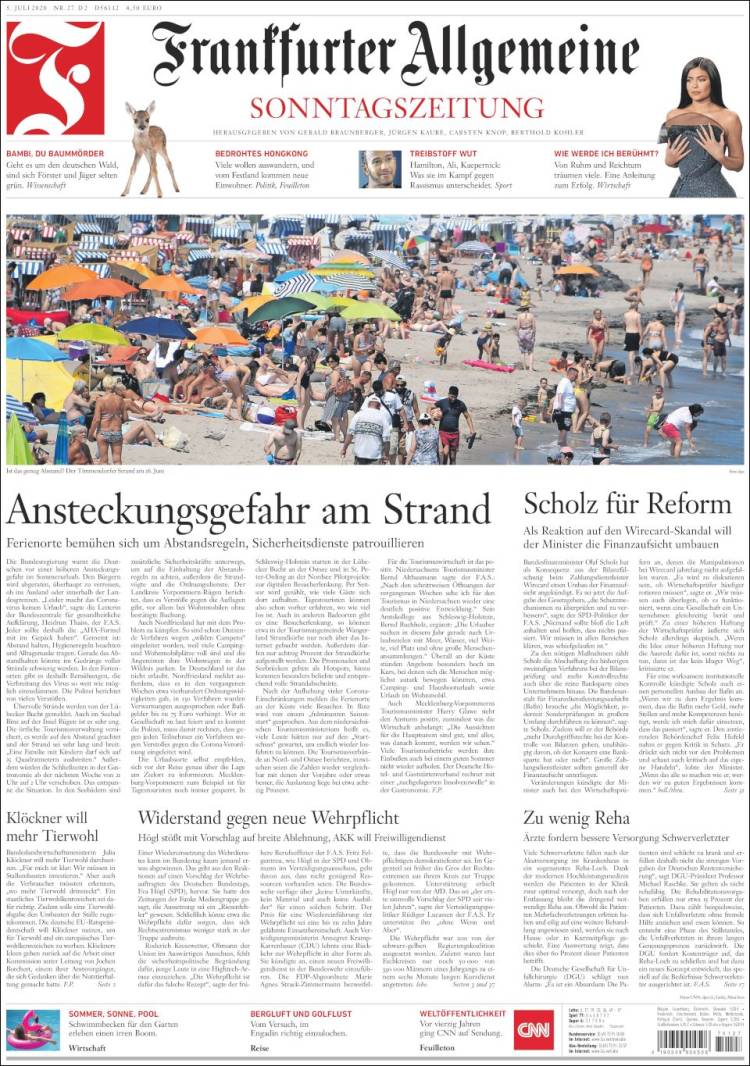 Portada de Frankfurter Allgemeine (Germany)