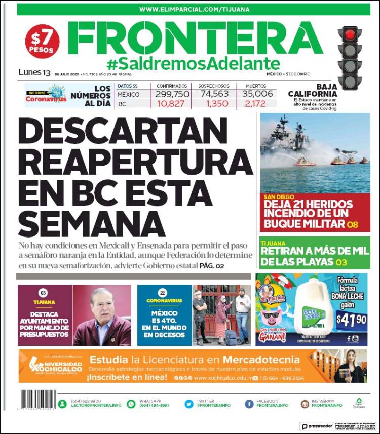 Portada de Frontera (México)