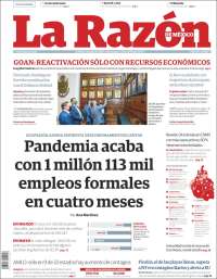 Portada de La Razón (México)
