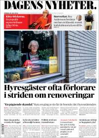 Portada de Dagens Nyheter (Suède)