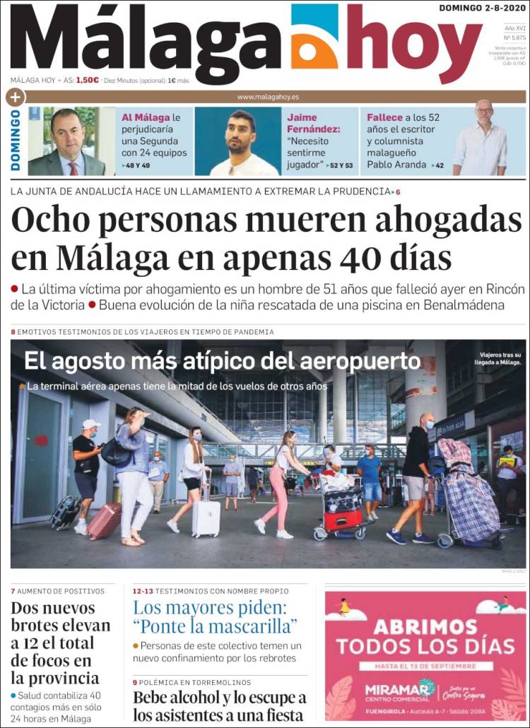 Portada de Málaga Hoy (Spain)