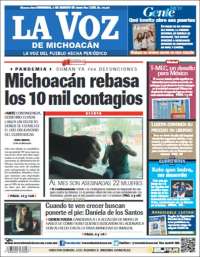 Portada de La Voz de Michoacán (Mexico)