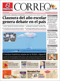 Portada de Correo Sur (Bolivia)