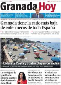 Portada de Granada Hoy (España)