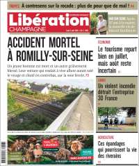 Portada de Libération Champagne (Francia)