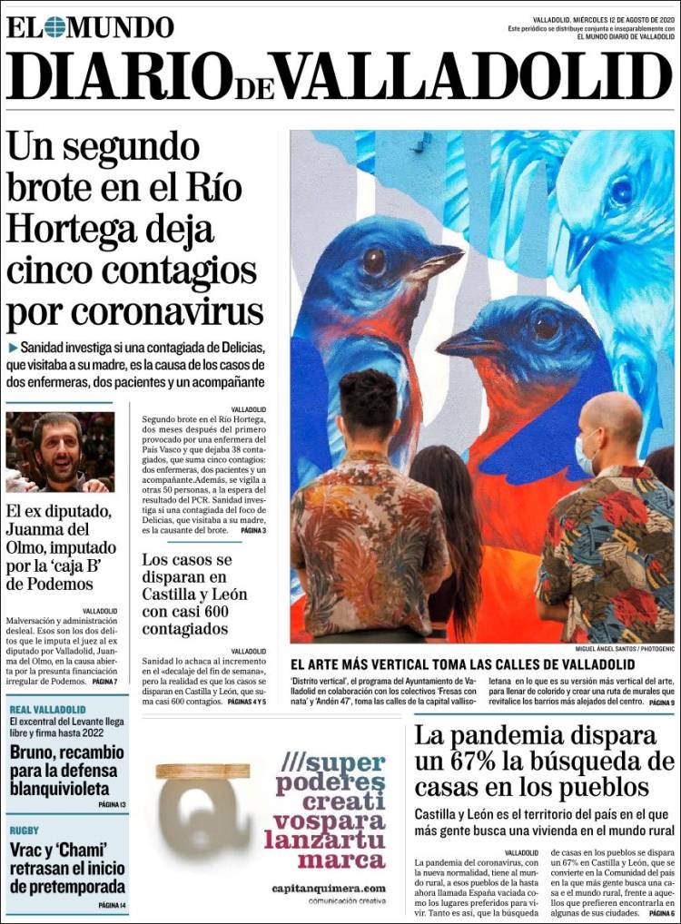 Portada de Diario de Valladolid (España)