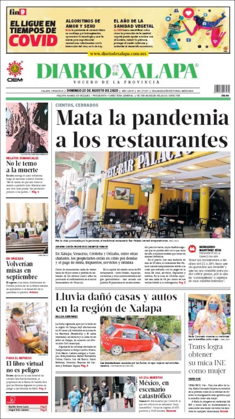 Portada de Diario de Xalapa (México)