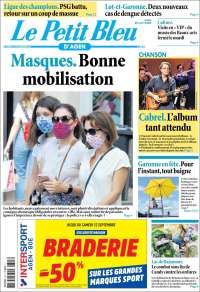 Portada de Le Petit Bleu (Francia)