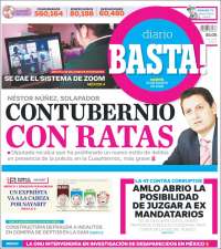 Portada de Diario Basta (México)