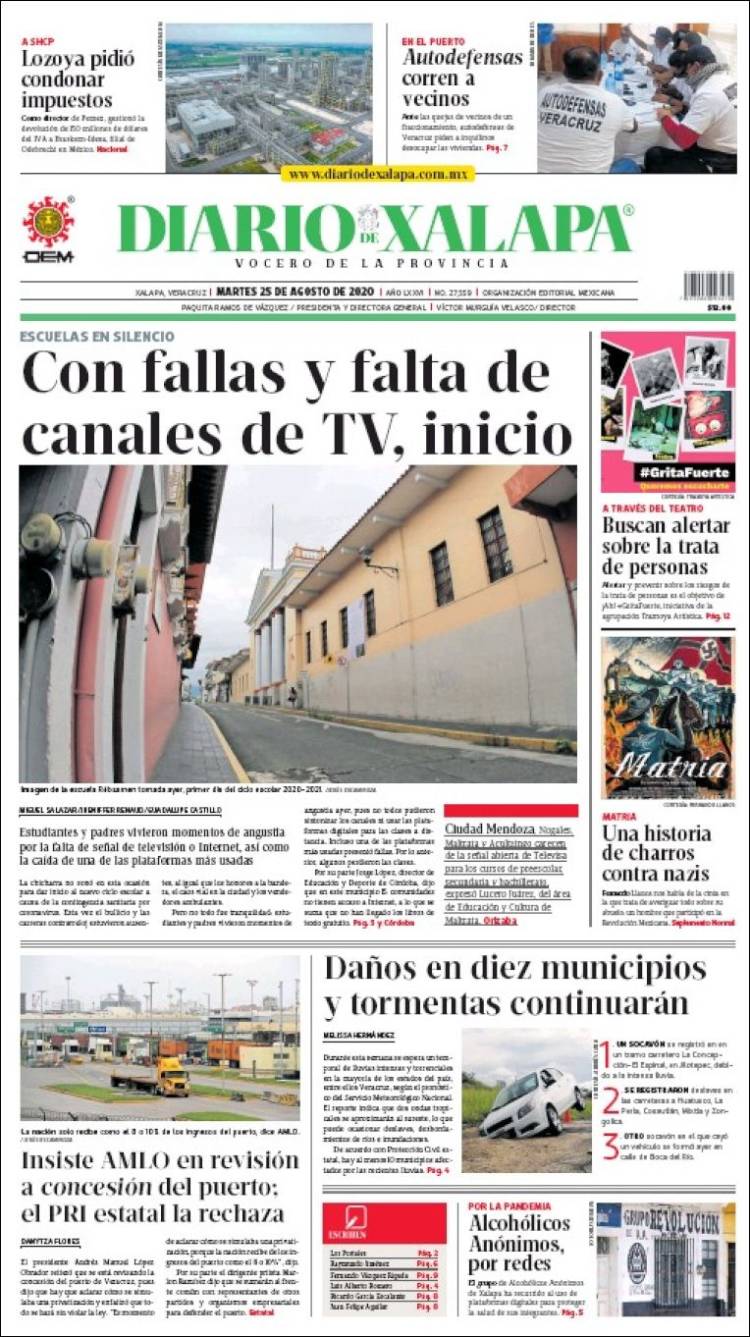 Portada de Diario de Xalapa (México)