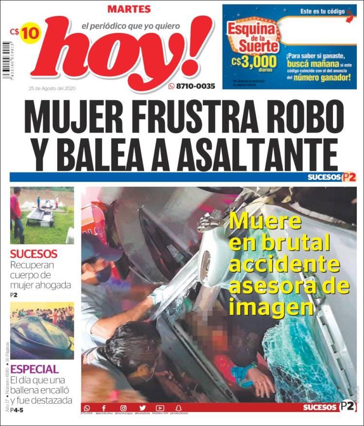 Portada de Hoy (Nicaragua)