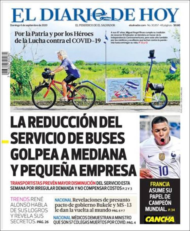 Periódico El Diario de Hoy (El Salvador). Periódicos de El Salvador