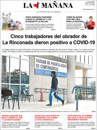 Portada de Diario La Mañana (Argentina)