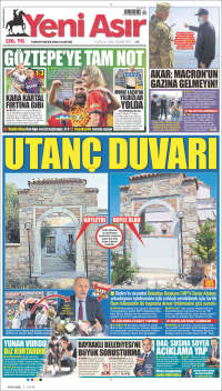 Portada de Yeni Asır (Turquía)