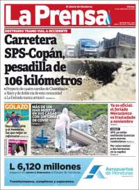Portada de La Prensa (Honduras)