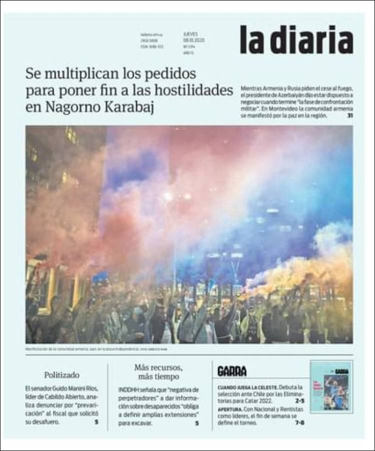 Periódico La Diaria (Uruguay). Periódicos De Uruguay. Toda La Prensa De ...