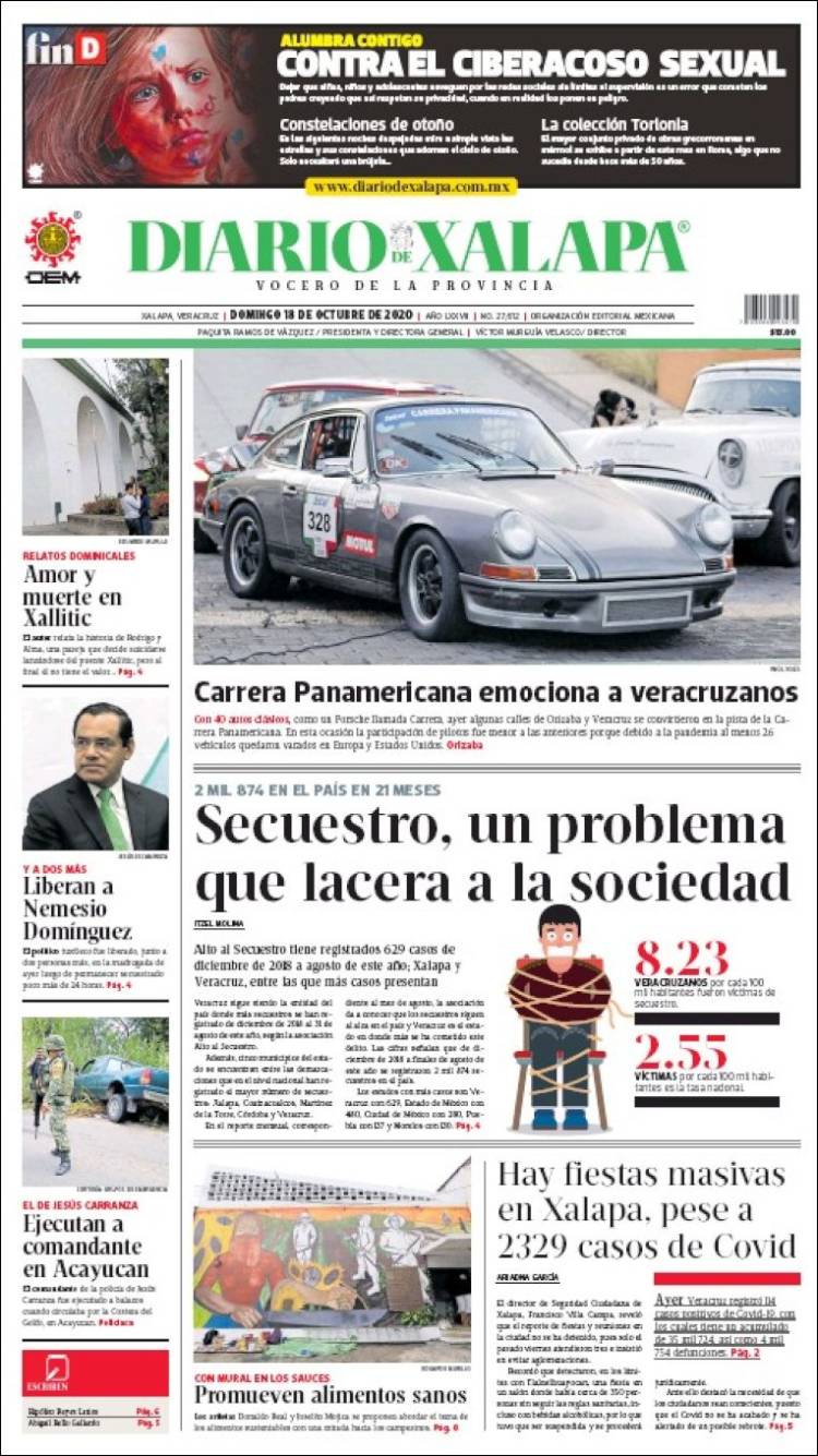 Portada de Diario de Xalapa (México)
